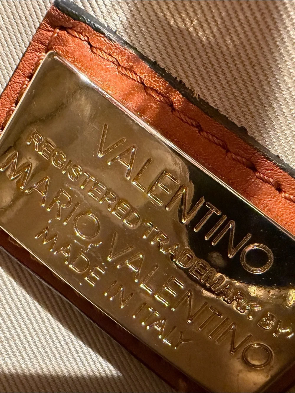 Valentino by Mario Valentino Nina Brown Cognac Leather Bag